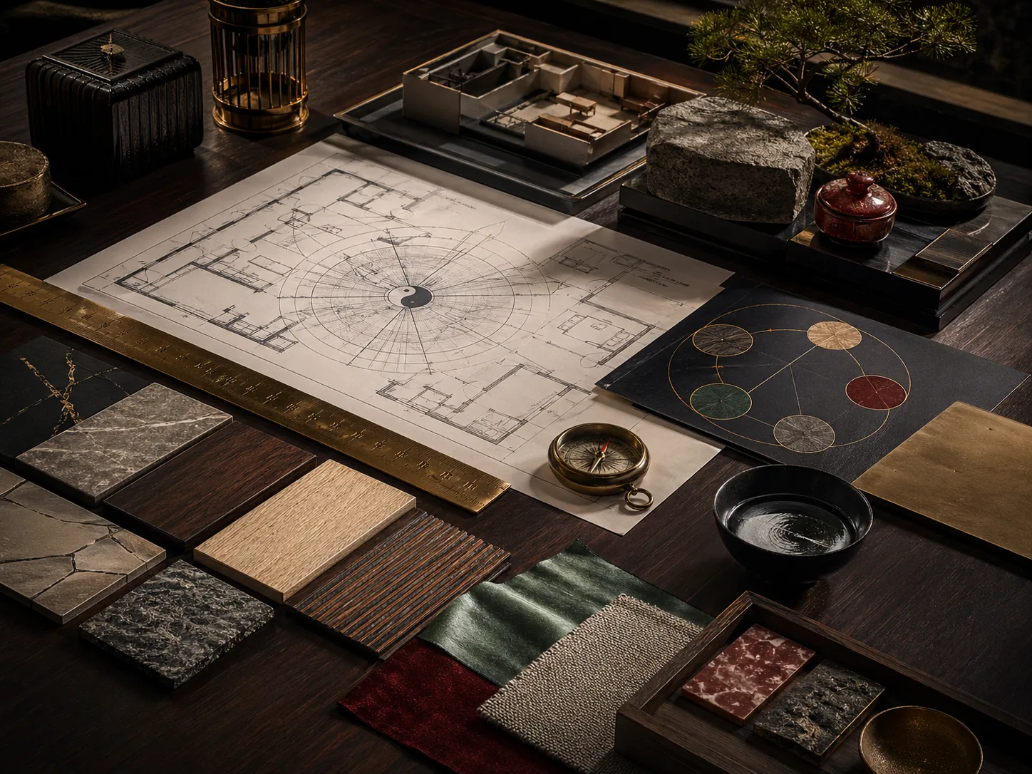 Feng Shui planning and material strategy